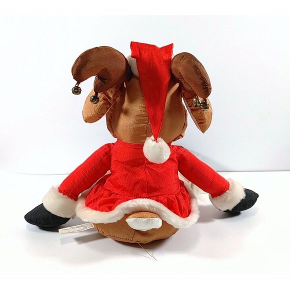House of Lloyd Christmas Shivers the Reindeer Nylon Parachute Draft Stopper 1993 - Picture 3 of 4